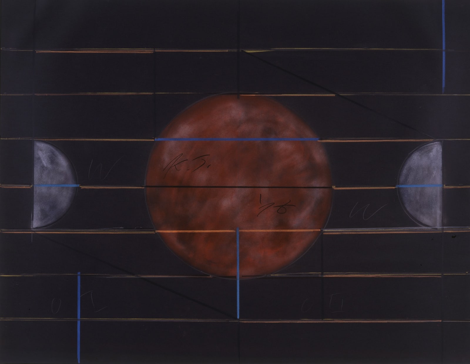 Keith Sonnier, Black Ground Series VII, 1978