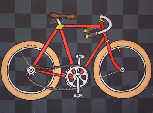 William Copley, Bicycle, 1971