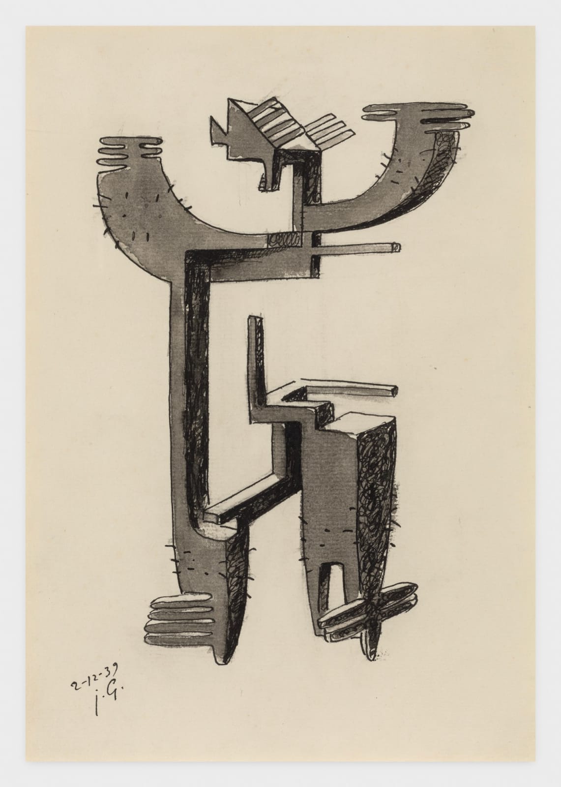 Julio González, Étude pour Homme Cactus, 1939