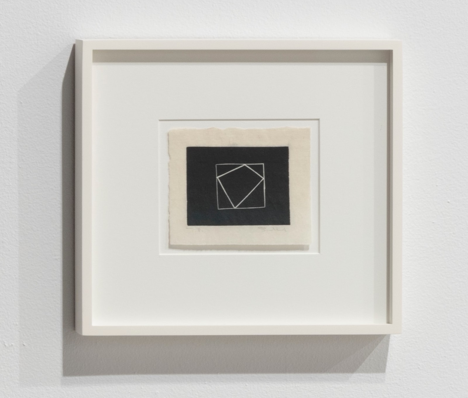 Fred Sandback, Linocut, 1975