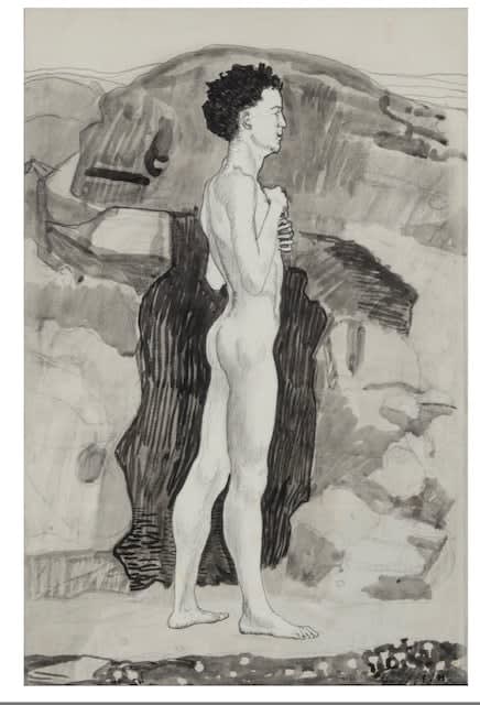Ferdinand Hodler, Standing Youth at a Water Source, 1900-01