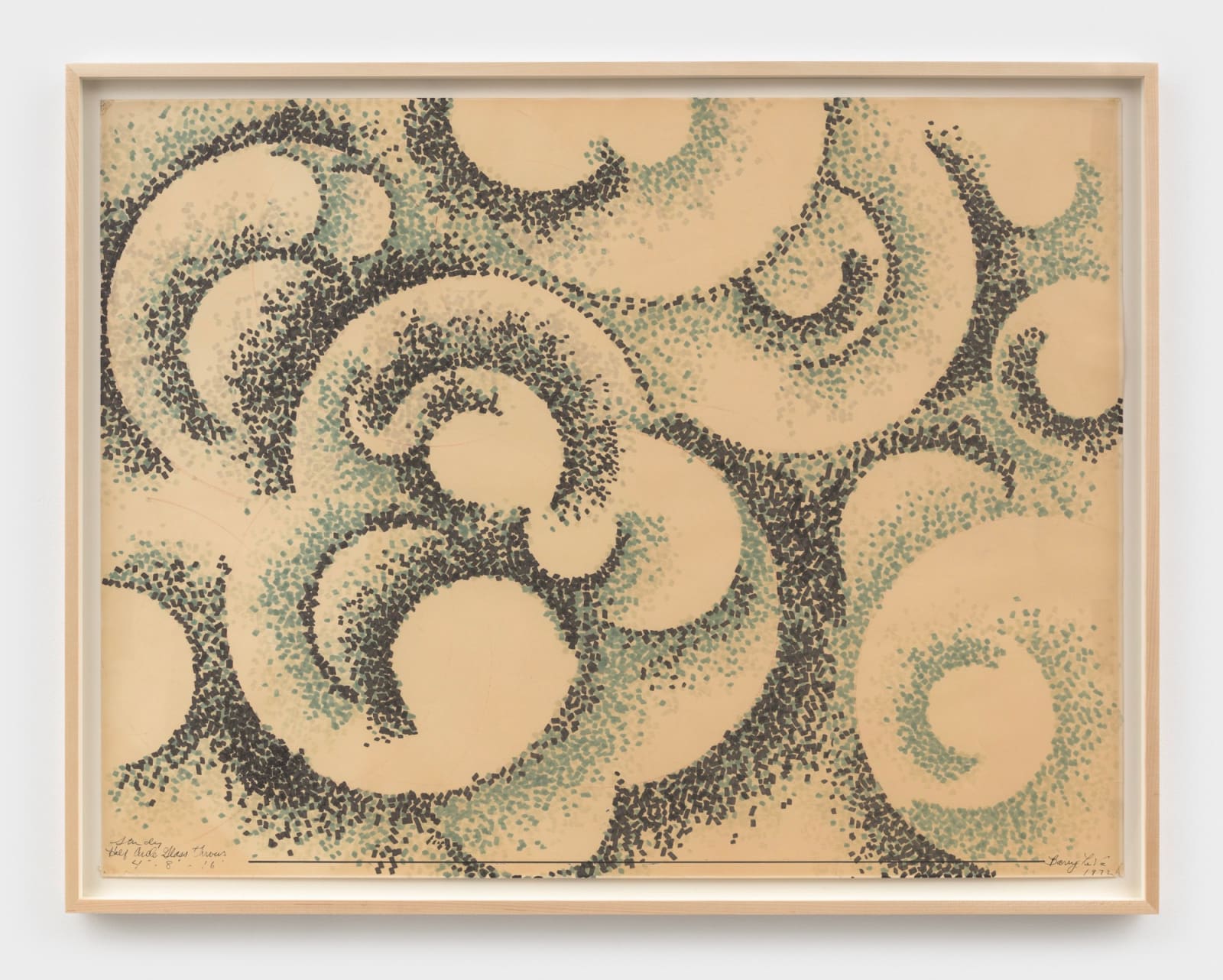 Barry Le Va, Study / Half Circle Glass Throws 4’-8’-16’, 1972