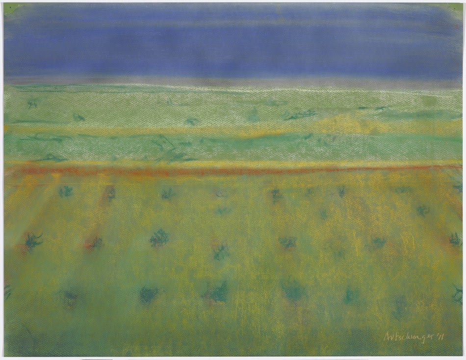 Richard Artschwager, Bushes with Blue Sky, 2011