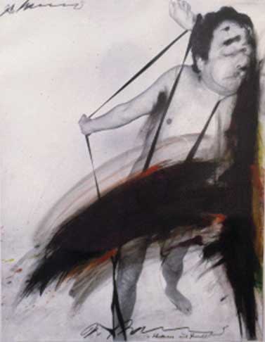 Arnulf Rainer, Schaum und Furcht (Shame and Terror), 1972