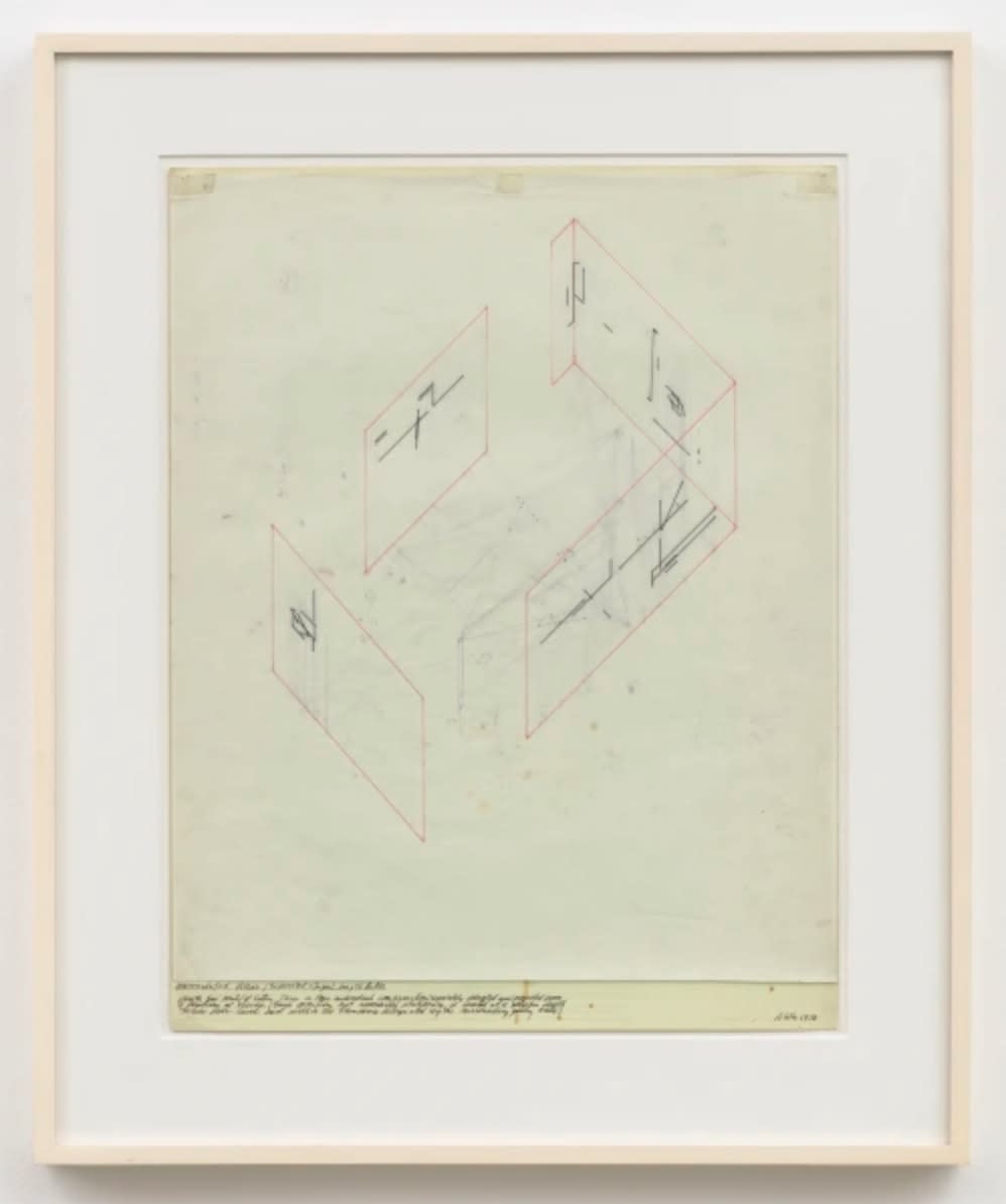 Barry Le Va, Accumulated Vision / Separated Stages: Length Ratios, 1976