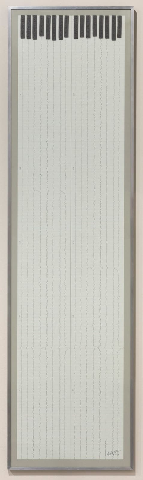 Robert Morris, Self-Portrait (EEG), 1963