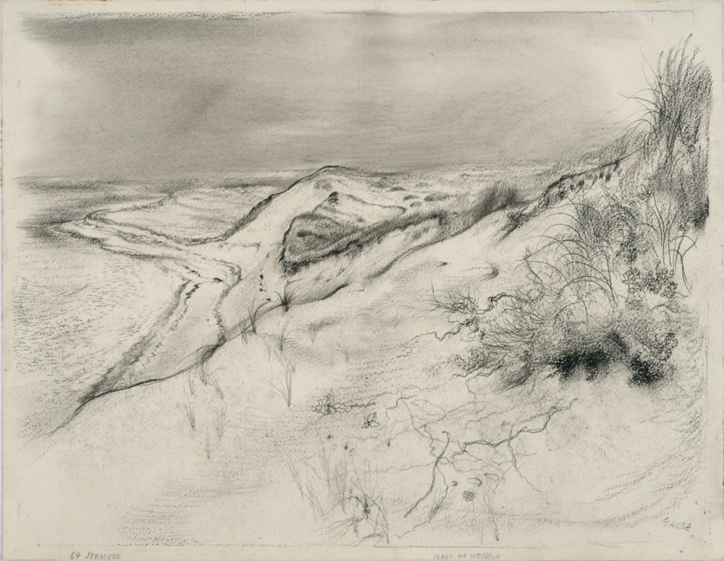 George Grosz, Dunes at Wellfleet, Syracuse, ca. 1940