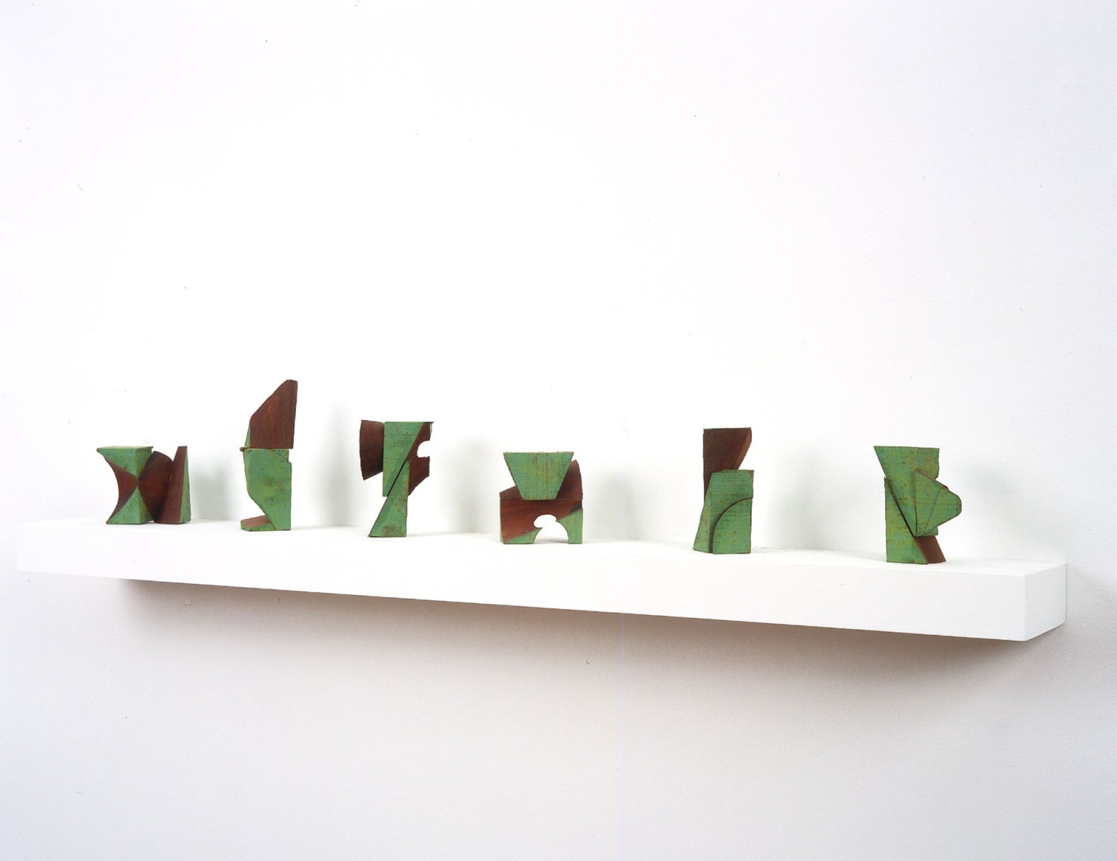 Mel Kendrick, 6 Green Blocks, 2004