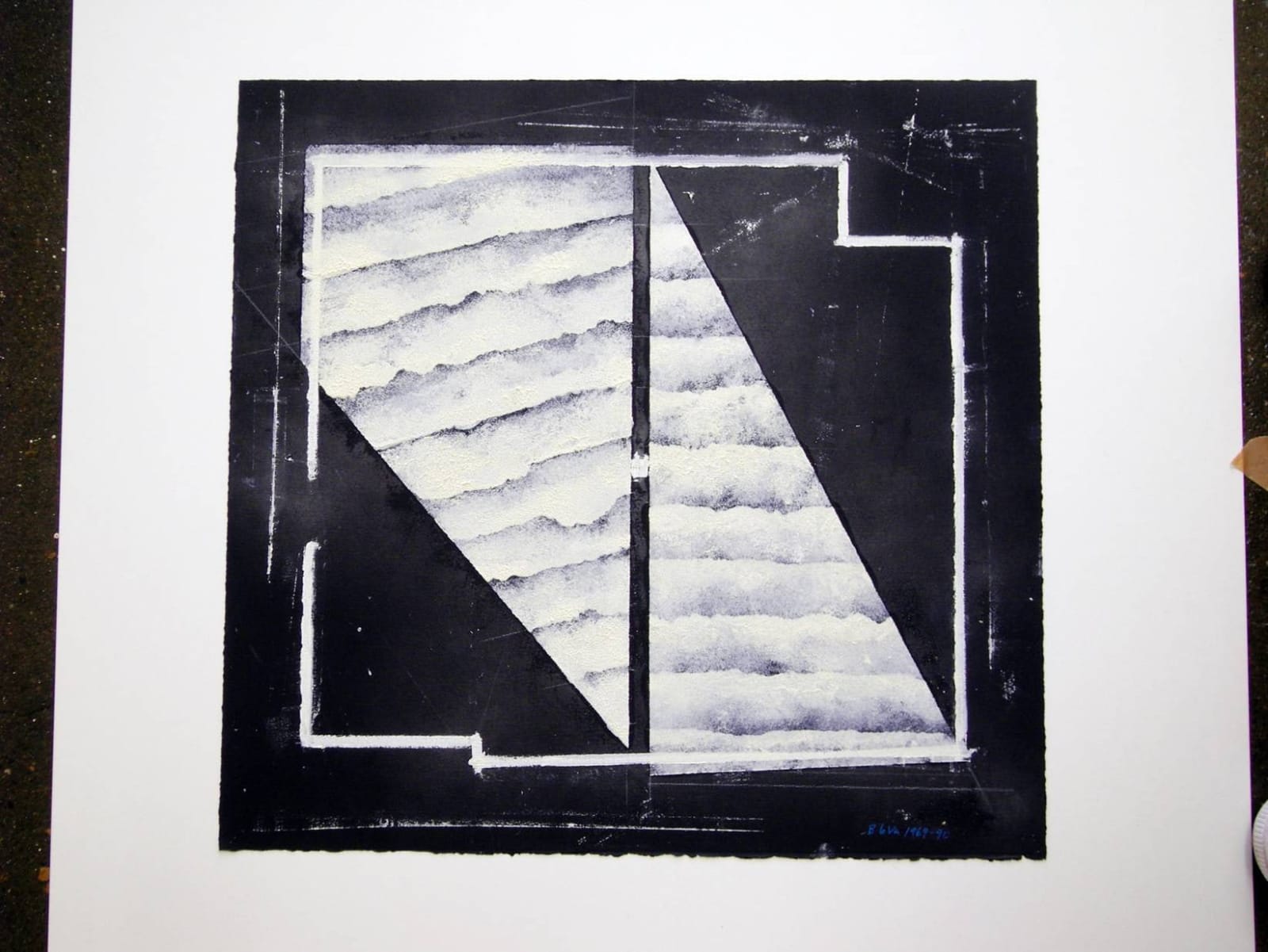 Barry Le Va, Untitled (Blown Chalk), 1969-90