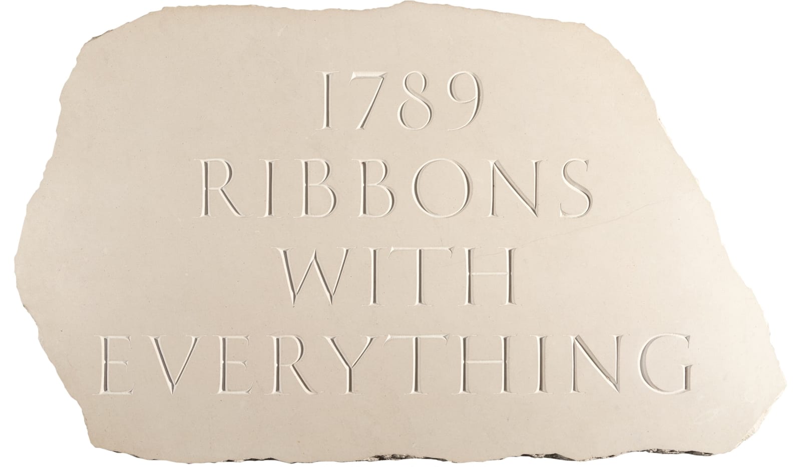 Ian Hamilton Finlay, 1789 Ribbons with Everything, 1994