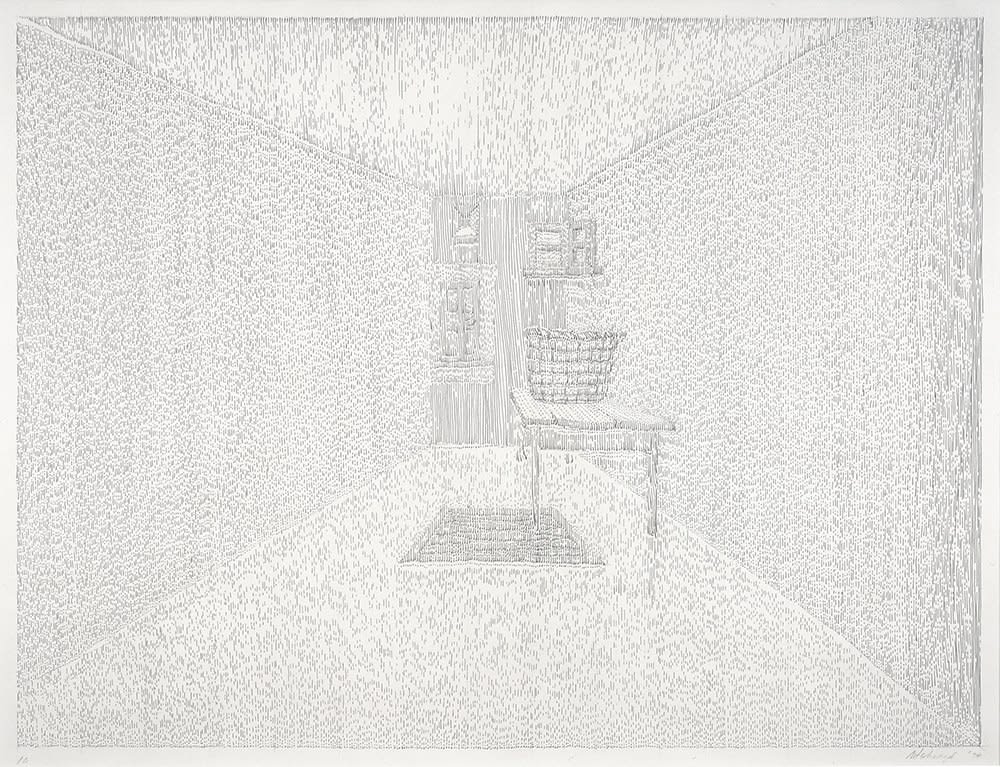 Richard Artschwager, Door Window Table Basket Mirror Rug #10, 1974