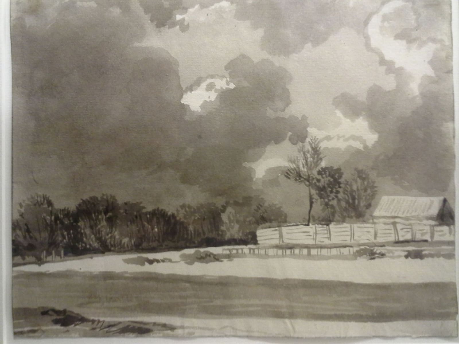 Franz Kobell, Landschaft mit aufziehendem Gewitter (Stormy Landscape), 1800s