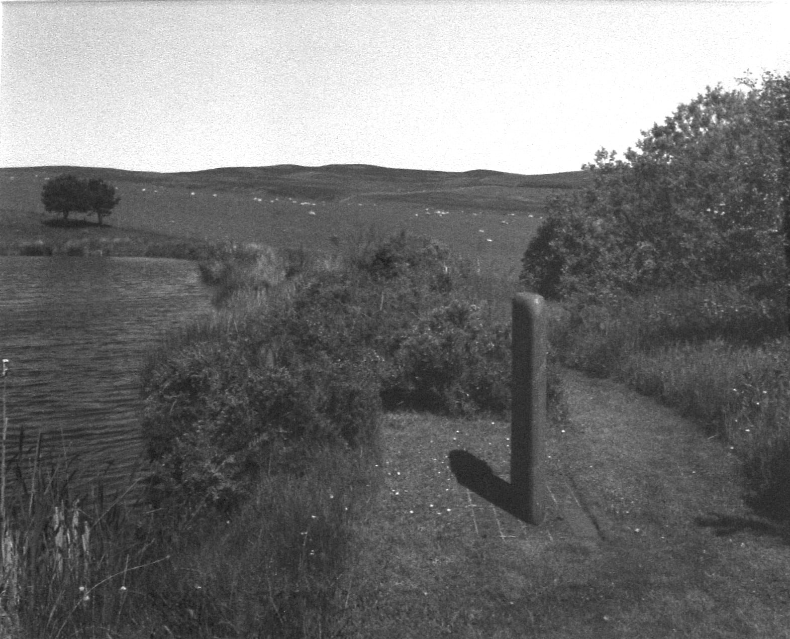 Ian Hamilton Finlay with Werner Hannappel, The Lochan Eck Garden: Nuclear Sail, 1993-95