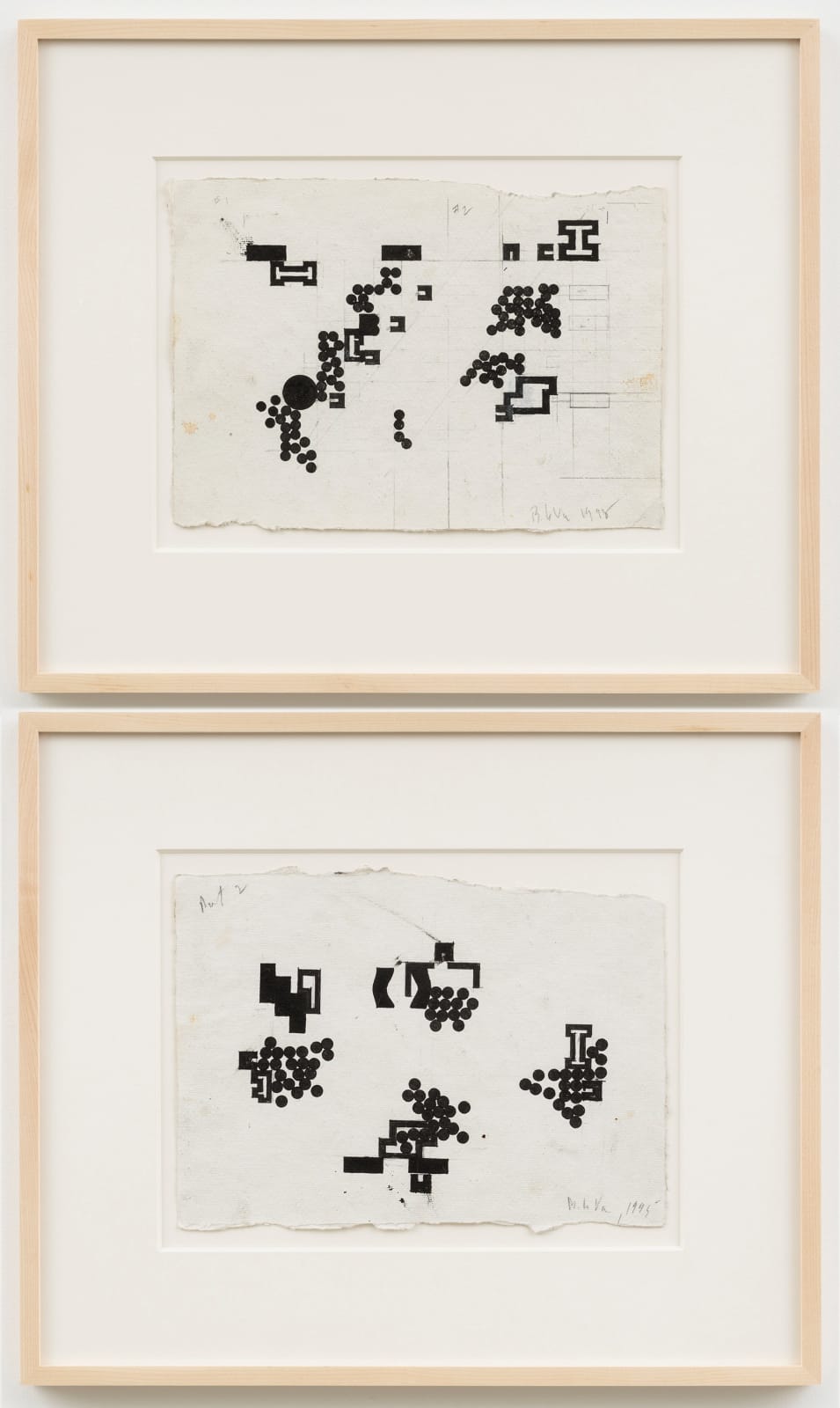 Barry Le Va, Elements Compressed by Pushing From Various Directions, 1994-95