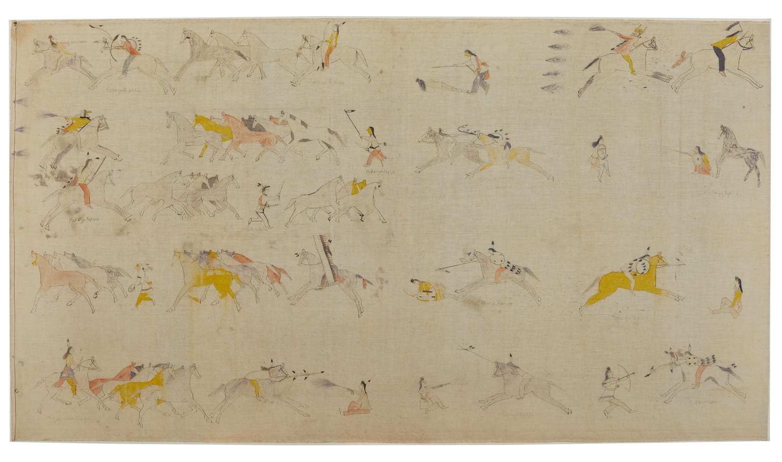anonymous artist, Pictorial Muslin, ca. 1890