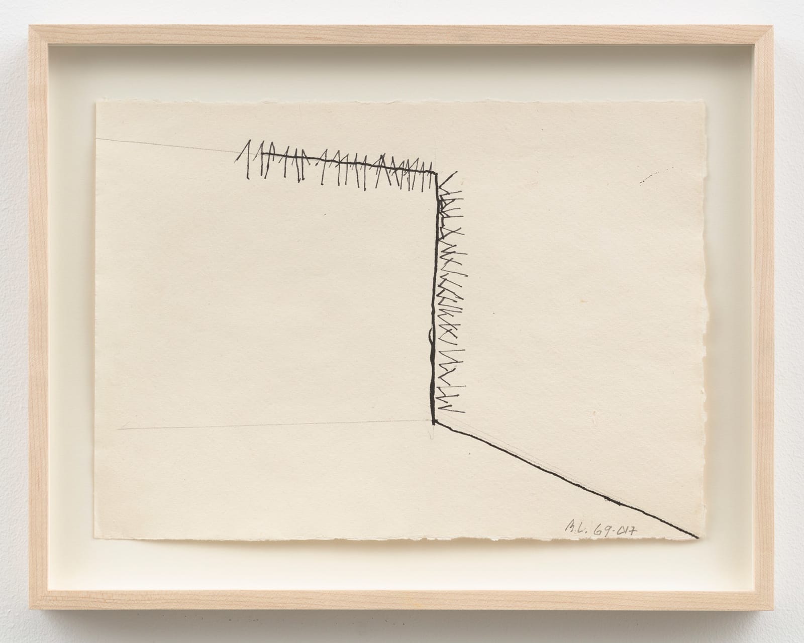 Barry Le Va, Working Drawings for Installation, "Adjacent (Cleaved Wall)" (1969 / 2017), 1969 / 2017