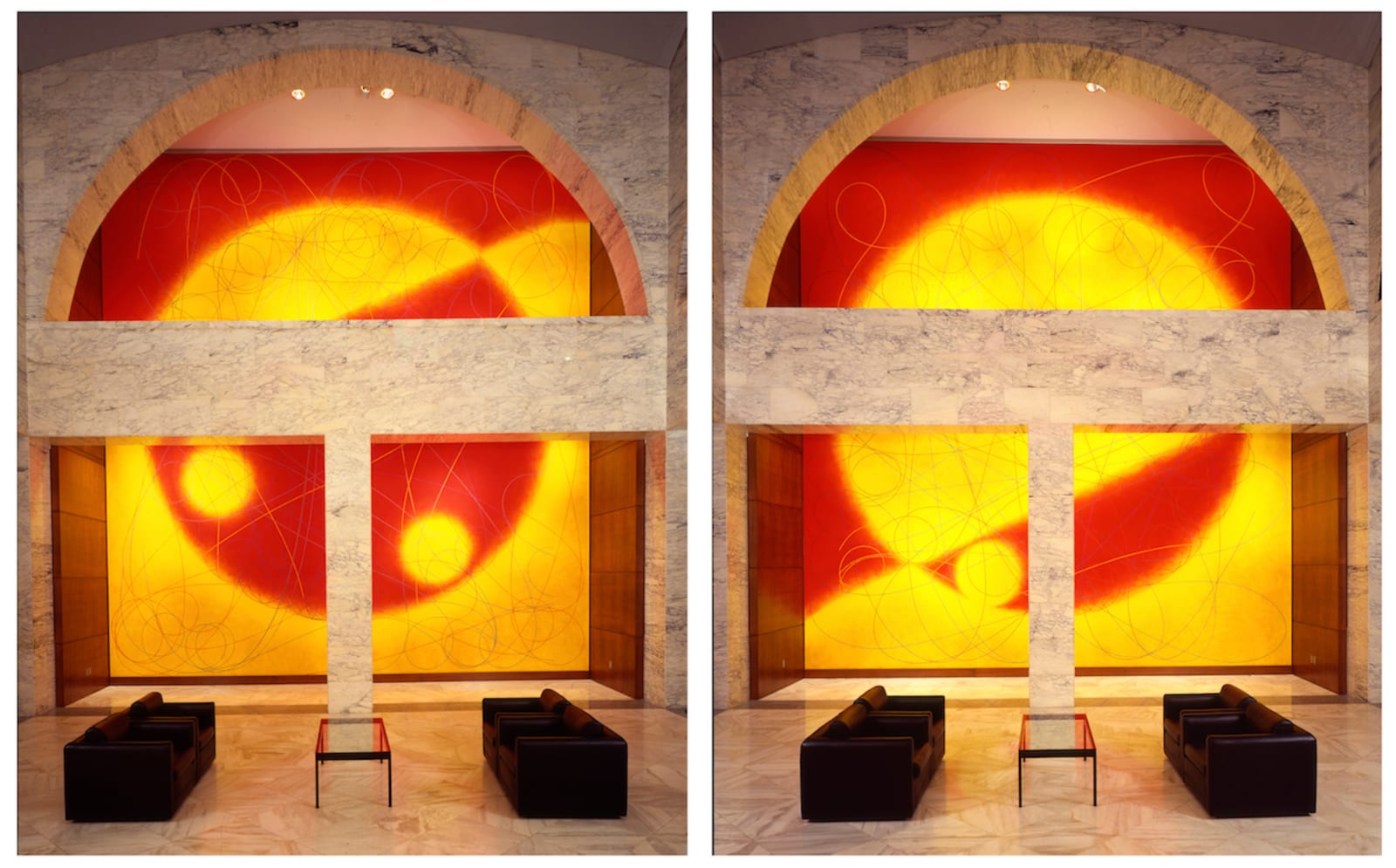 Dorothea Rockburne, (i) Northern Sky; (ii) Southern Sky, 1992