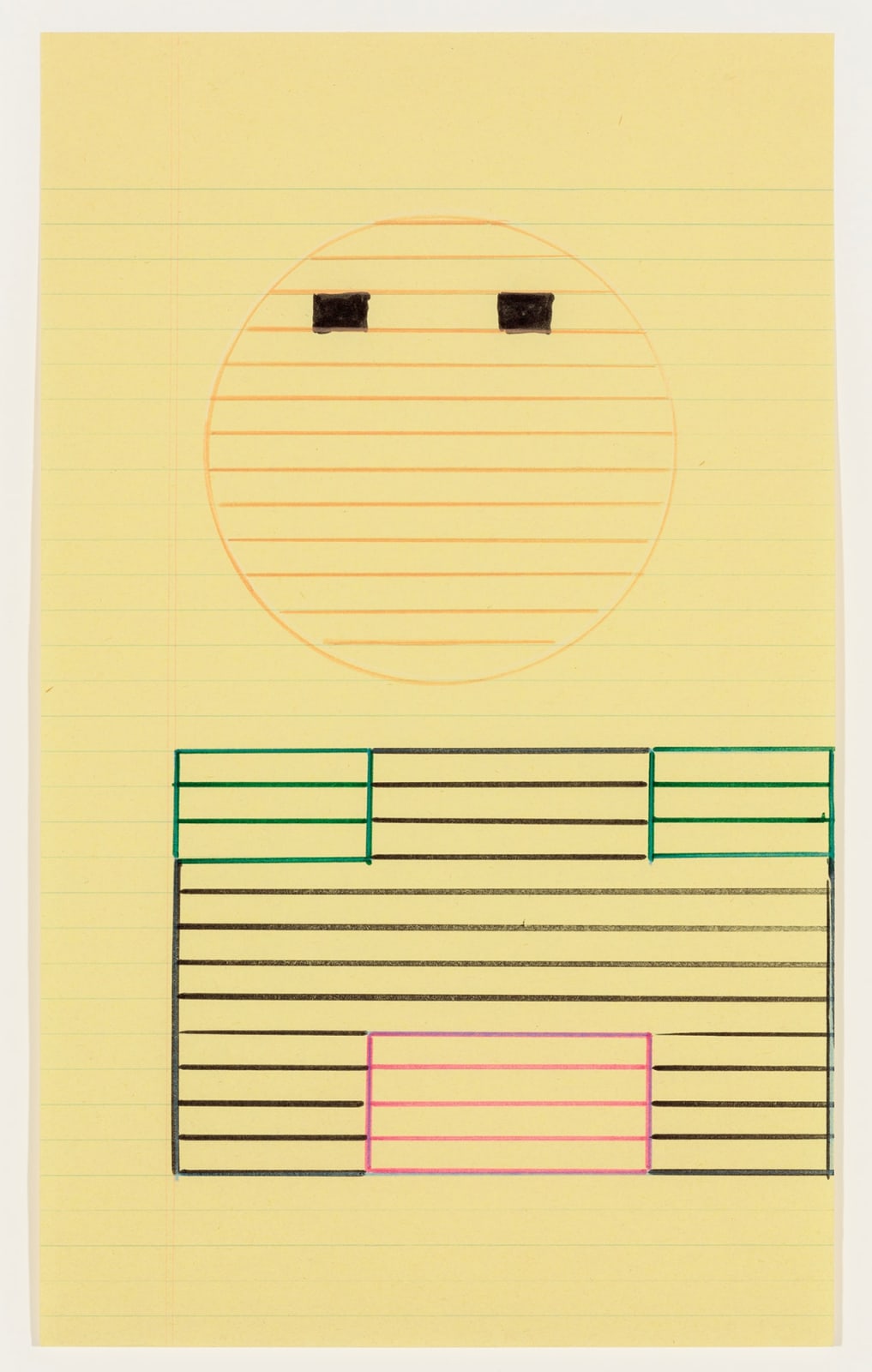 Keith Sonnier, Abaca Code Study, 1974