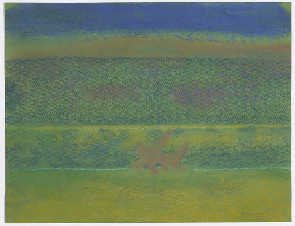 Richard Artschwager, Landscape with Purple Bushes, 2011