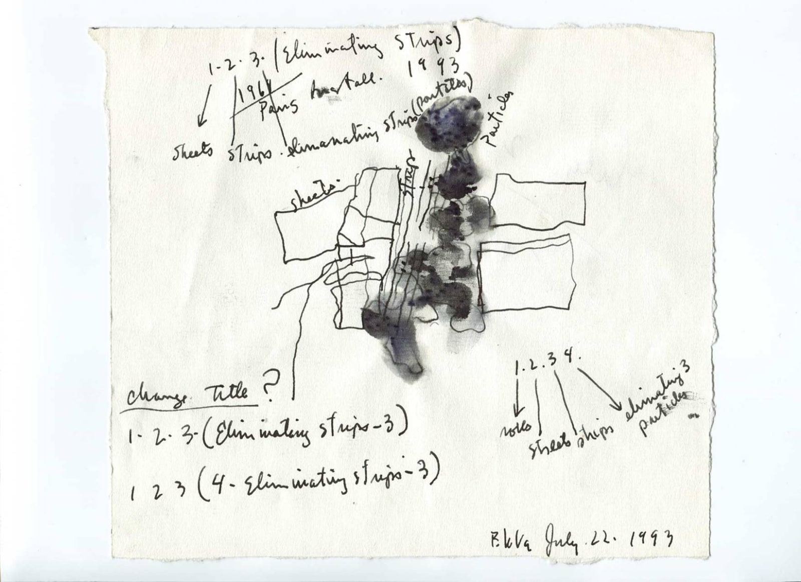 Barry Le Va, Untitled (Eliminating Strips), 1969-93