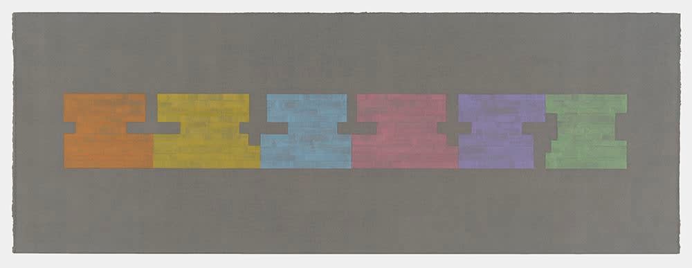 Julia Fish, Study for Threshold - Plan : [ las meninas ] [ spectrum : east to west over grey ], 2018