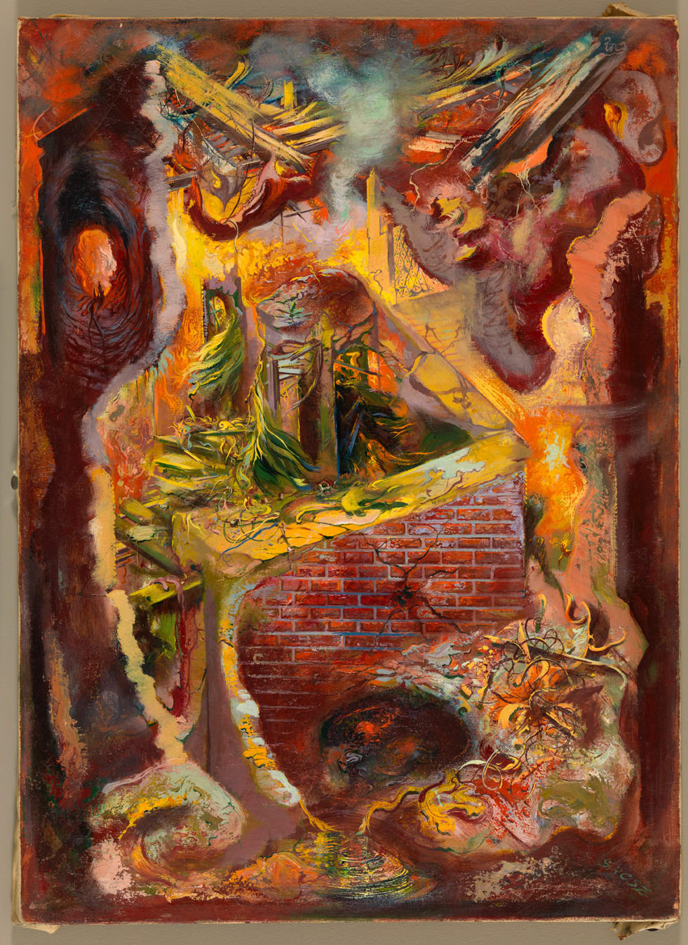 George Grosz, Retreat (Rückzug), 1946
