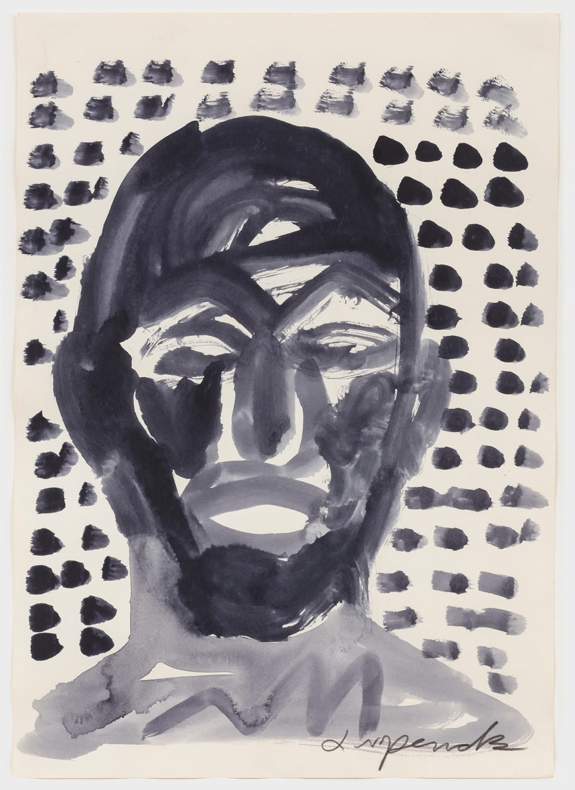 A.R. Penck, Selbstportrat, c. 1980