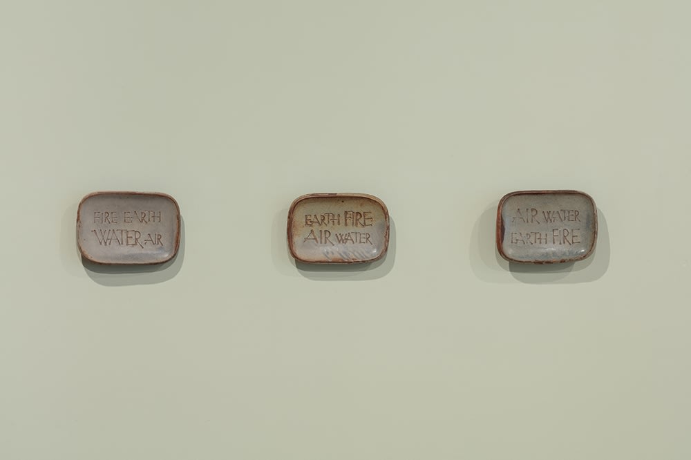 Ian Hamilton Finlay, Fire Earth Water Air, 1979