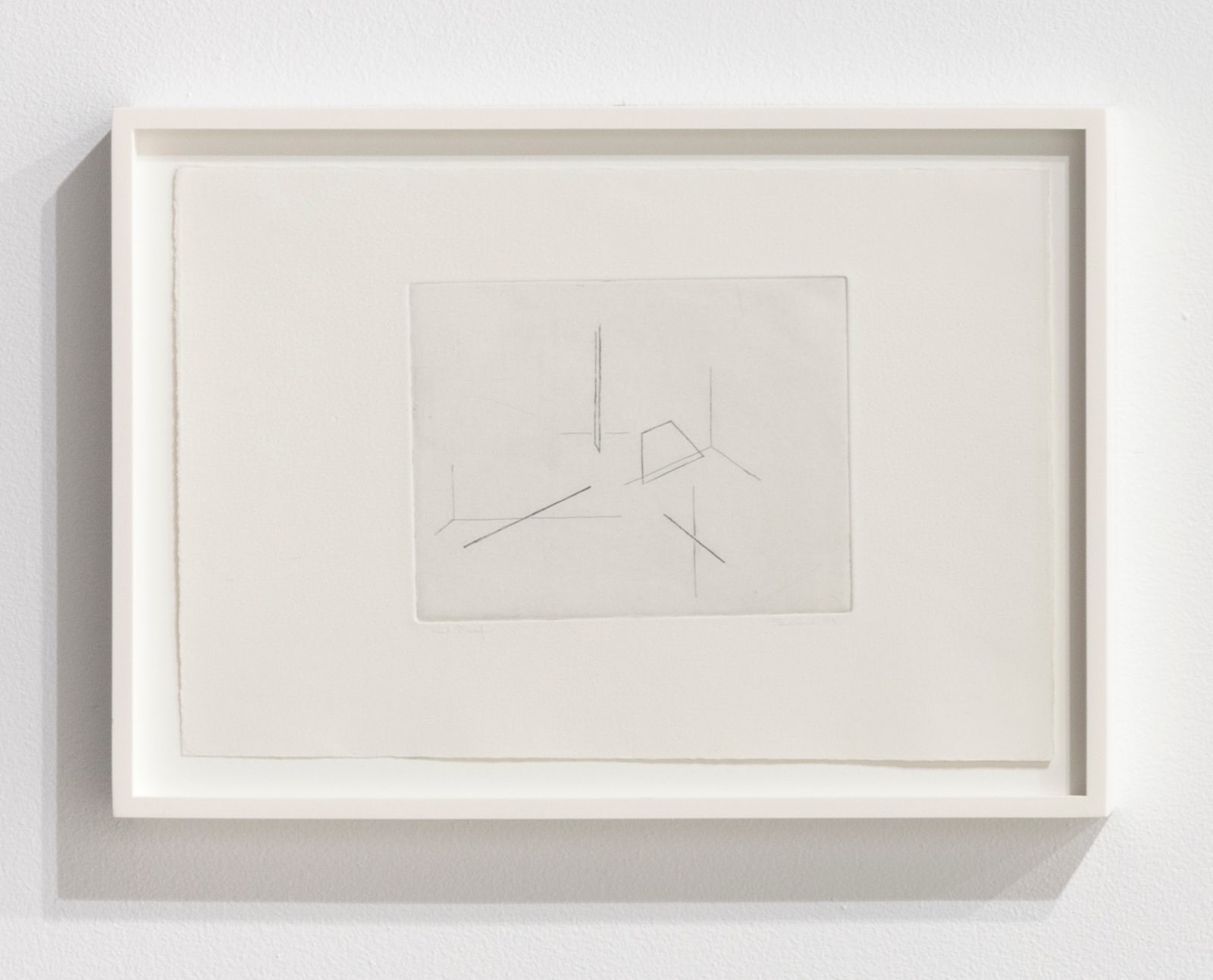 Fred Sandback, Etching on Zinc, 1975