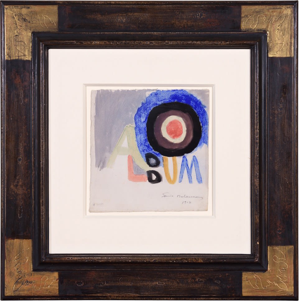 Sonia Delaunay, Projet d’Album No. 1 (Project for Album No. 1), 1916