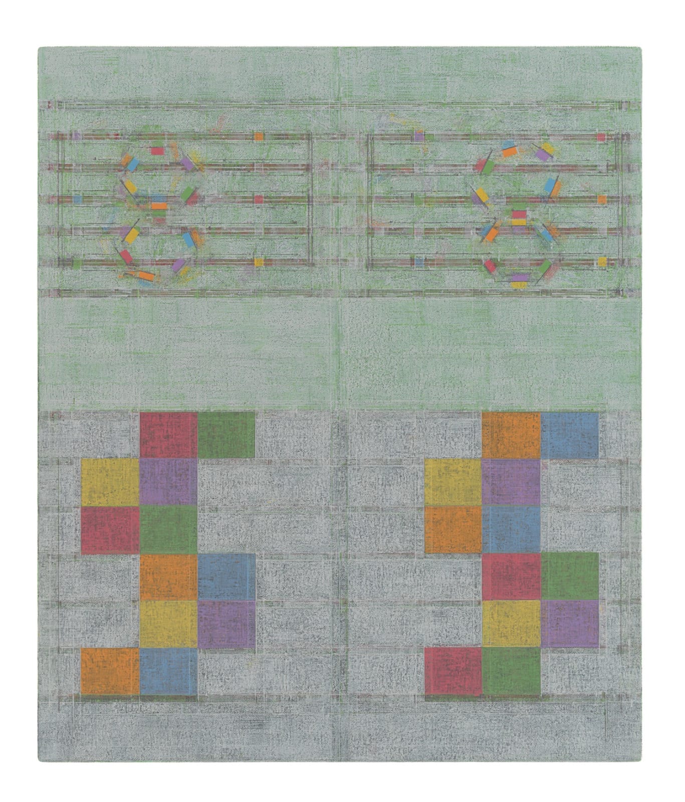 Julia Fish, Score for Threshold, SouthWest – Two [ spectrum in green ] , 2020-2022
