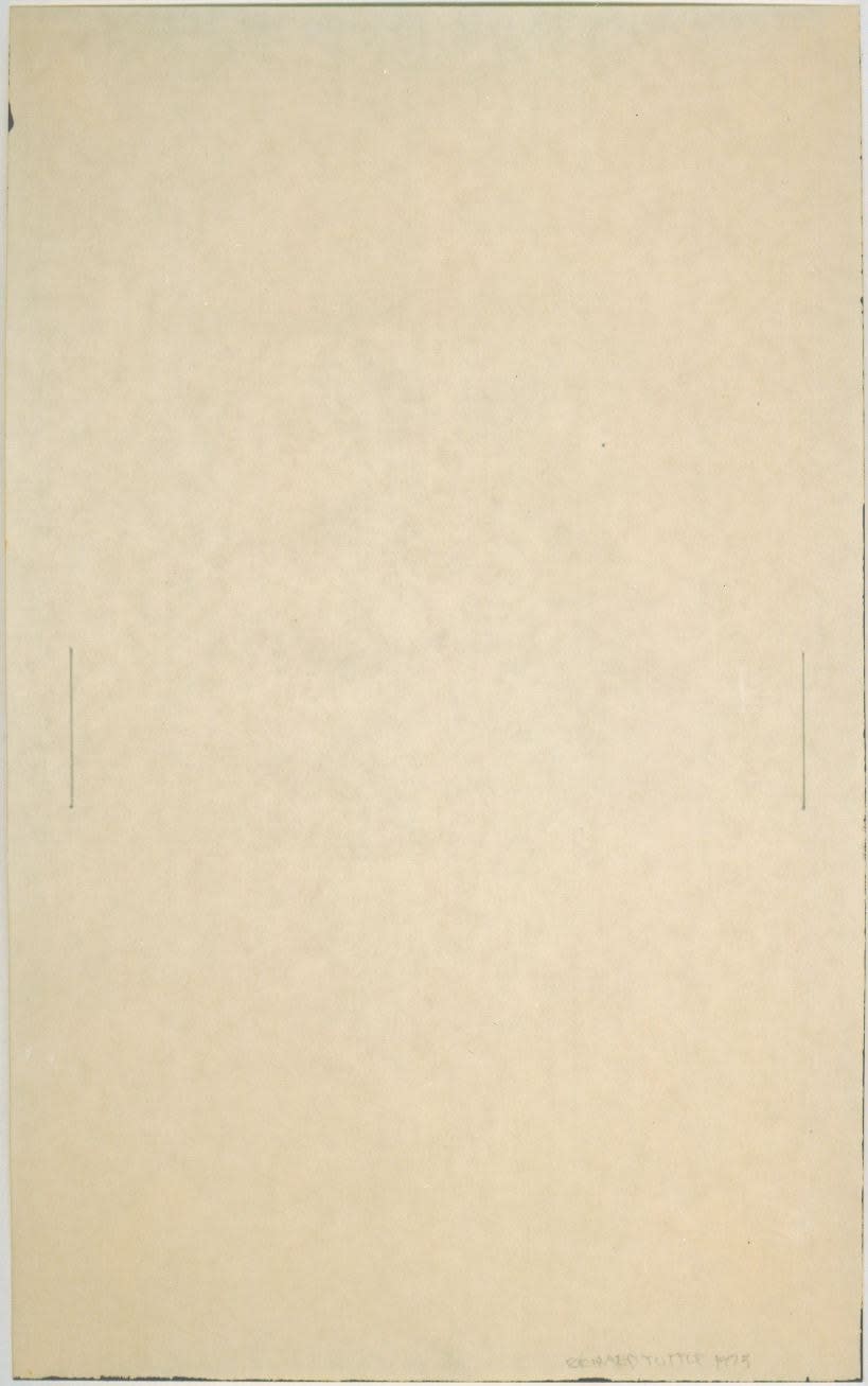 Richard Tuttle, Two Parallel Lines, 1973