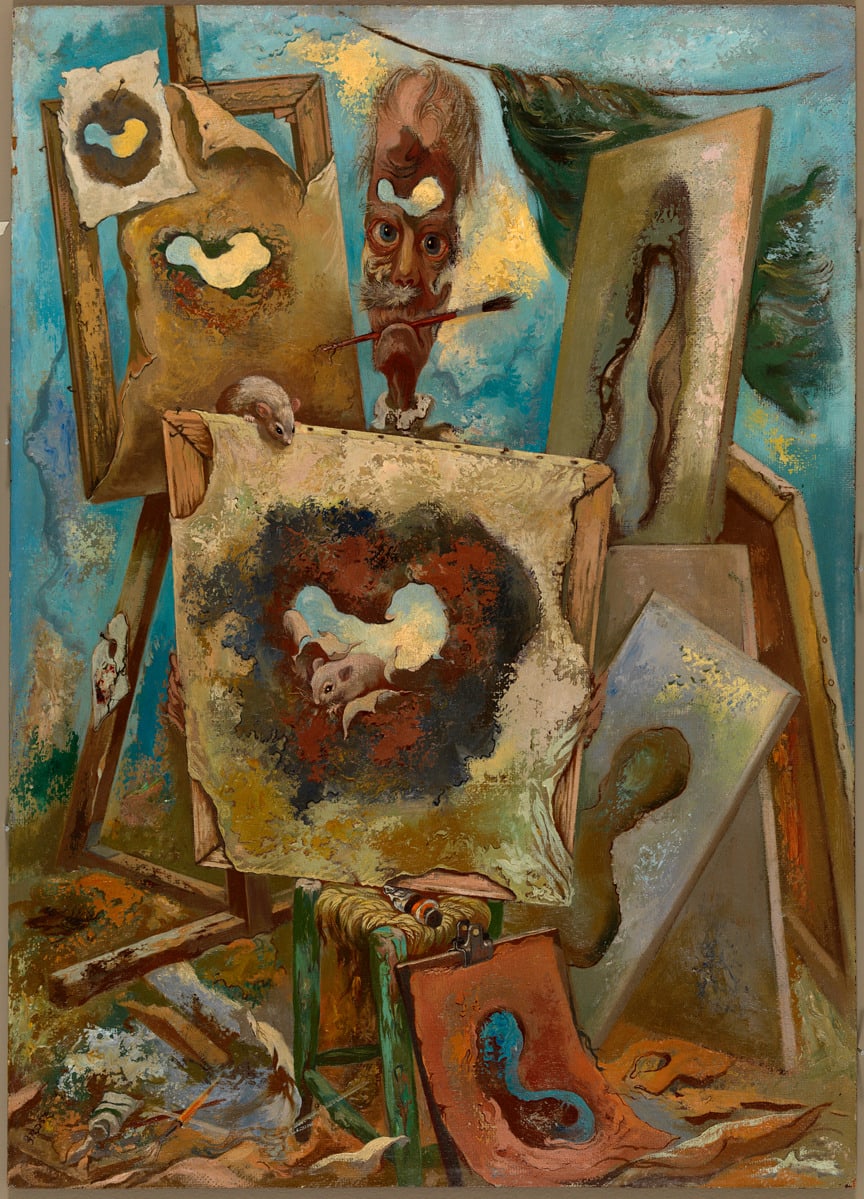 George Grosz, The Painter of the Hole II, 1950