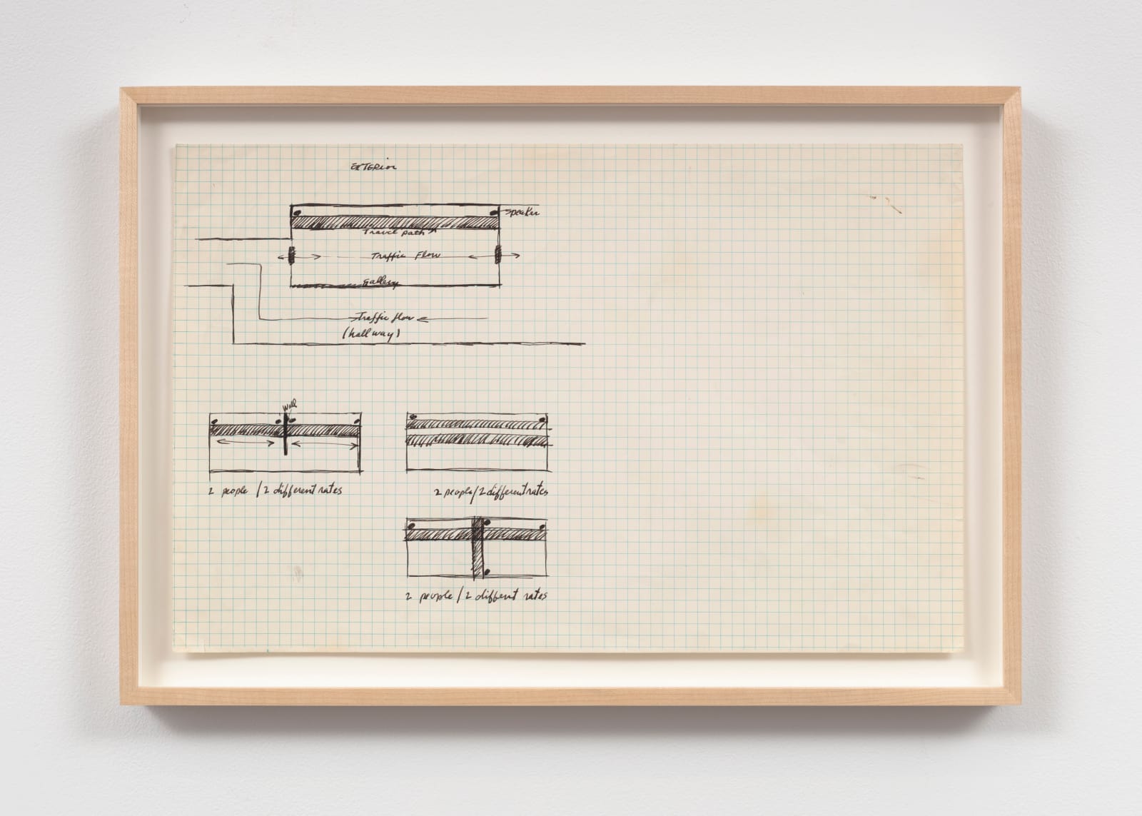 Barry Le Va, Study for Velocity: Impact Run, 1969