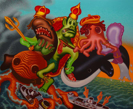 Peter Saul, The Neptunes, 2005