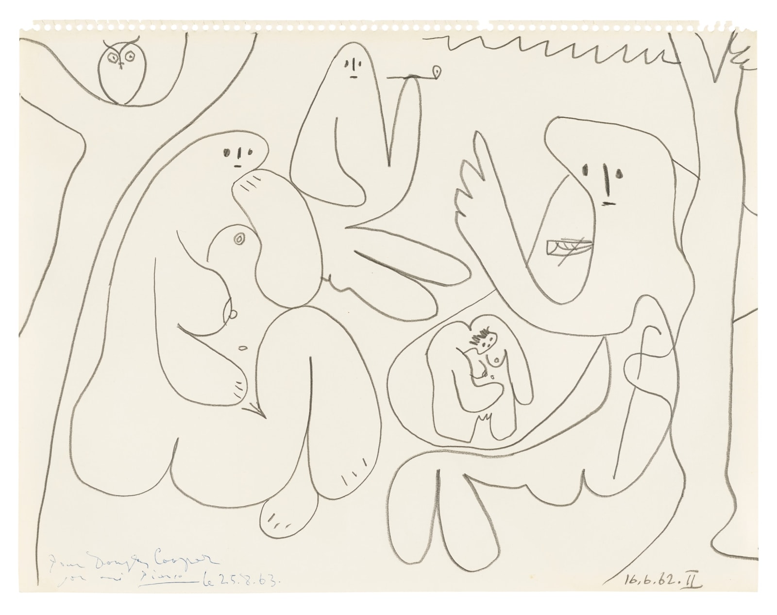 Pablo Picasso, Étude pour "Déjeuner sur l’herbe" II, 1962