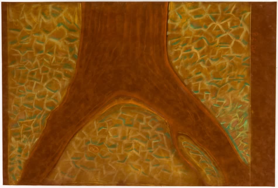 Richard Artschwager, Brown Velvet Tree Trunk, 2008