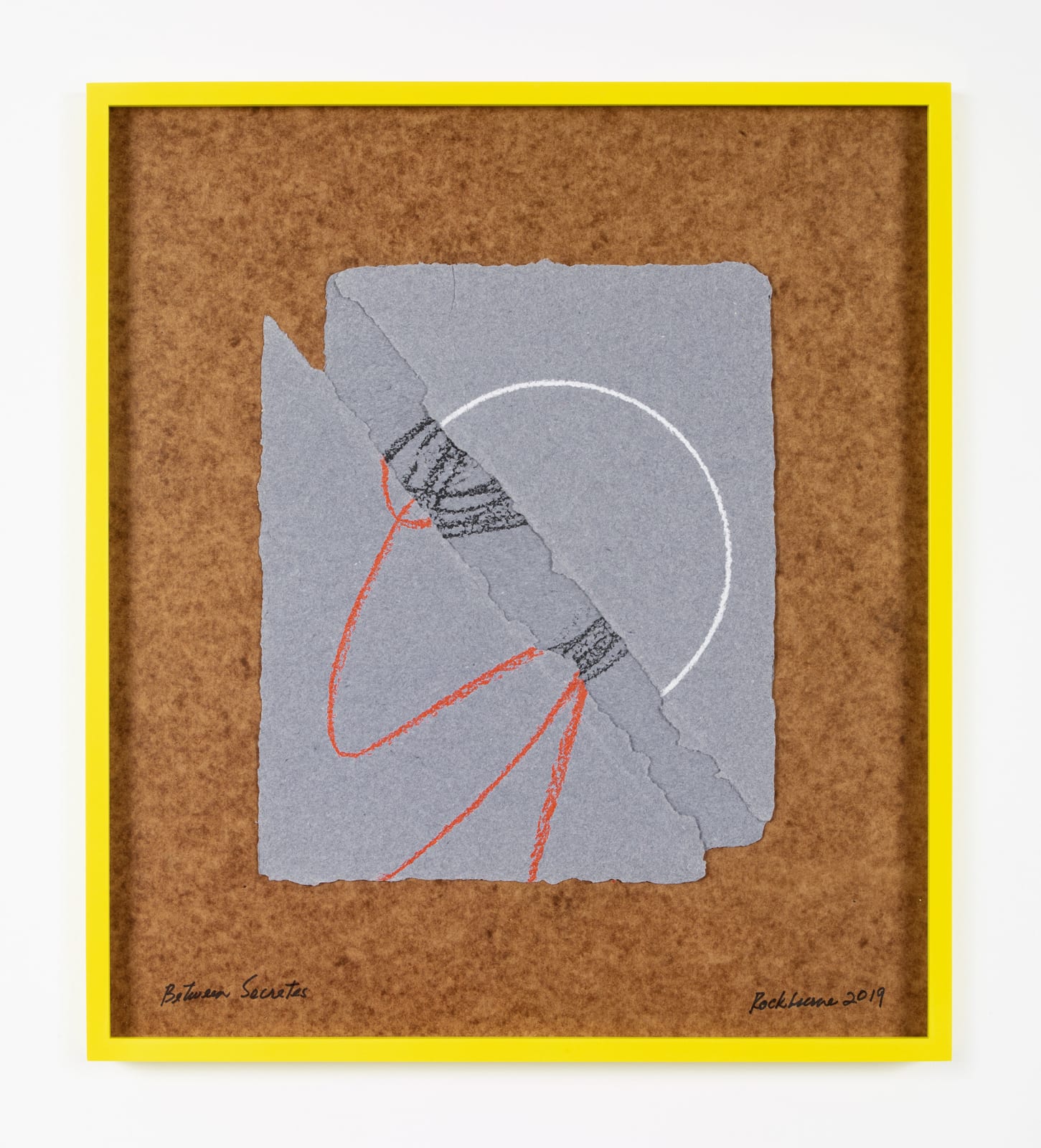 Dorothea Rockburne, Blue Collage, Between Socrates, 2019