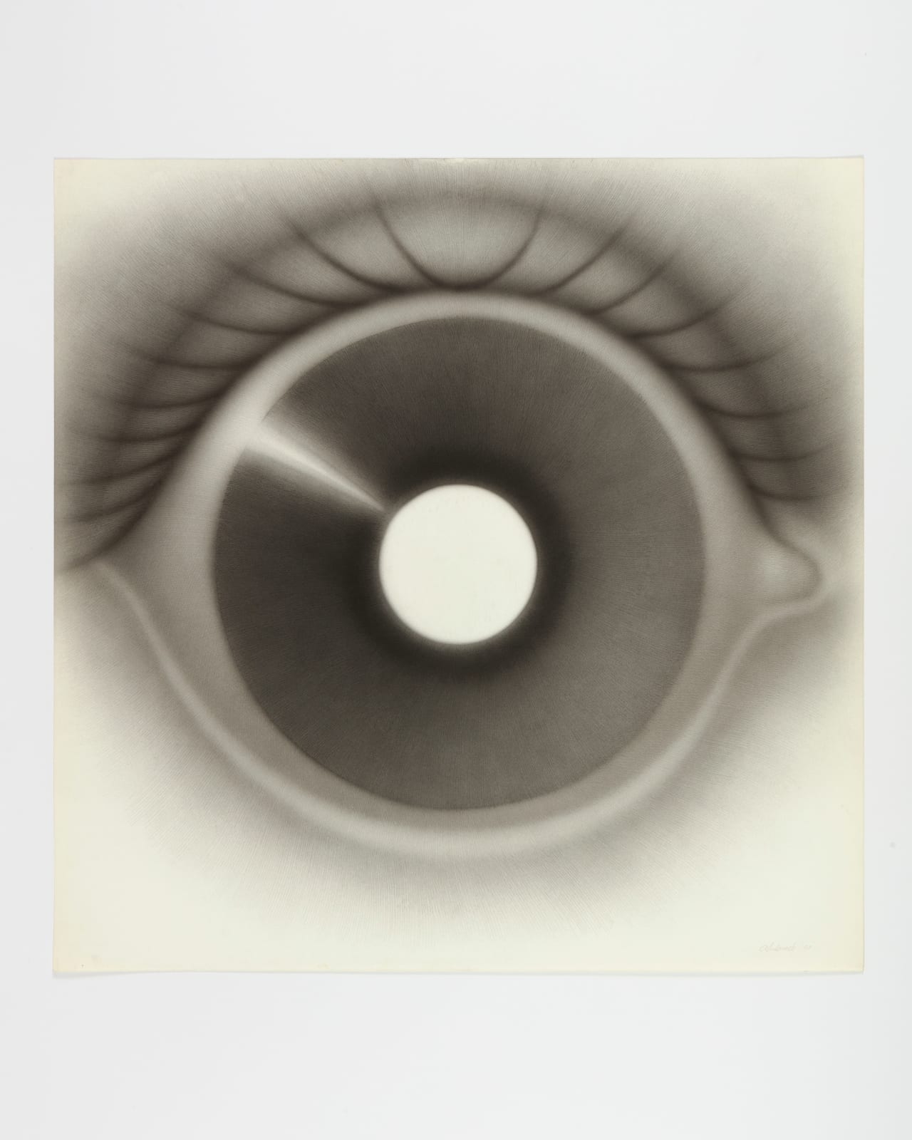 Rodolfo Abularach, Ojo Centro Blanco No. 6 (White Center Eye No. 6), 1970