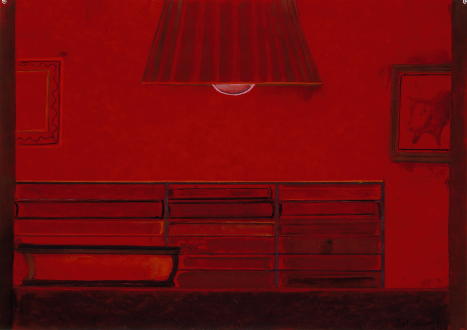 Richard Artschwager, Untitled (Red bookcase), 2006