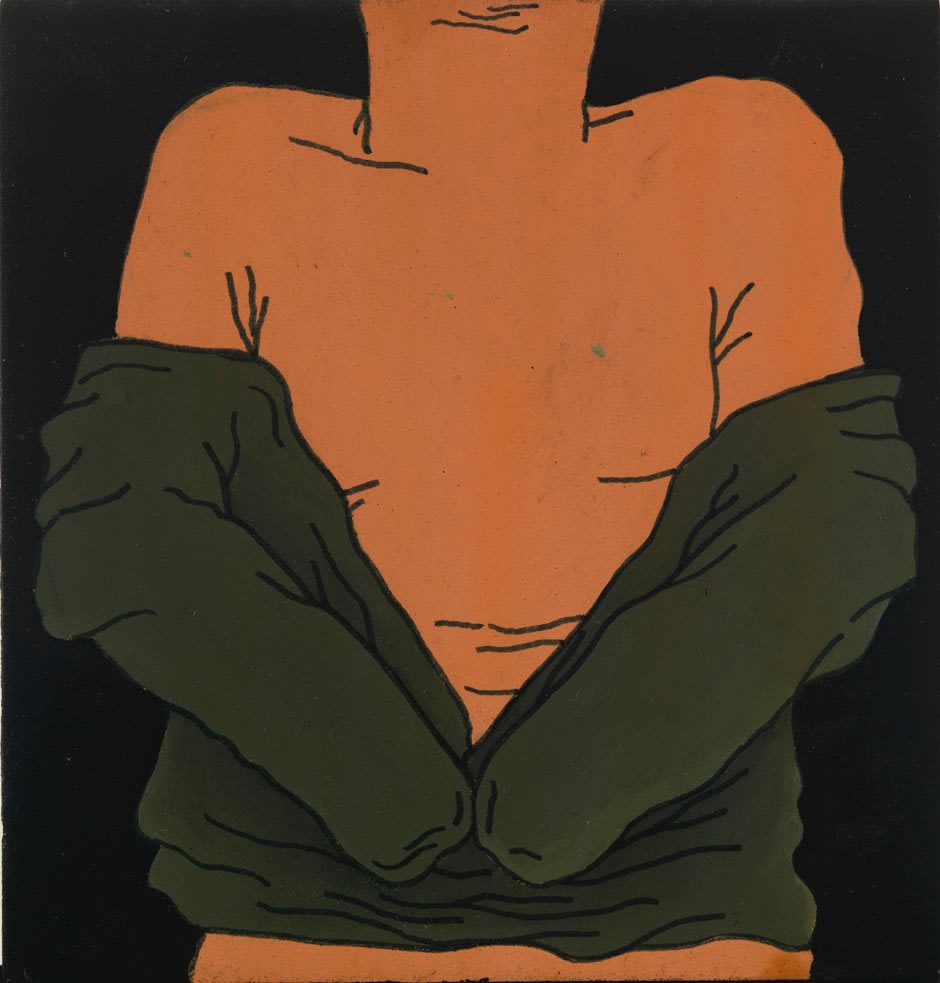 Christina Ramberg, Untitled (Torso Undressing), 1967
