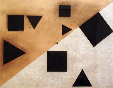 Mel Bochner, Triangular and Square: Areas, 1978