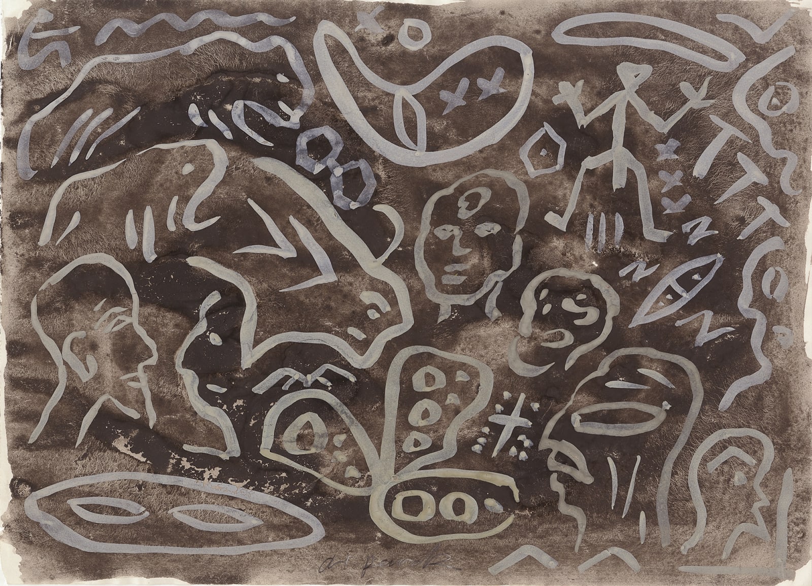A.R. Penck, Untitled, 1987