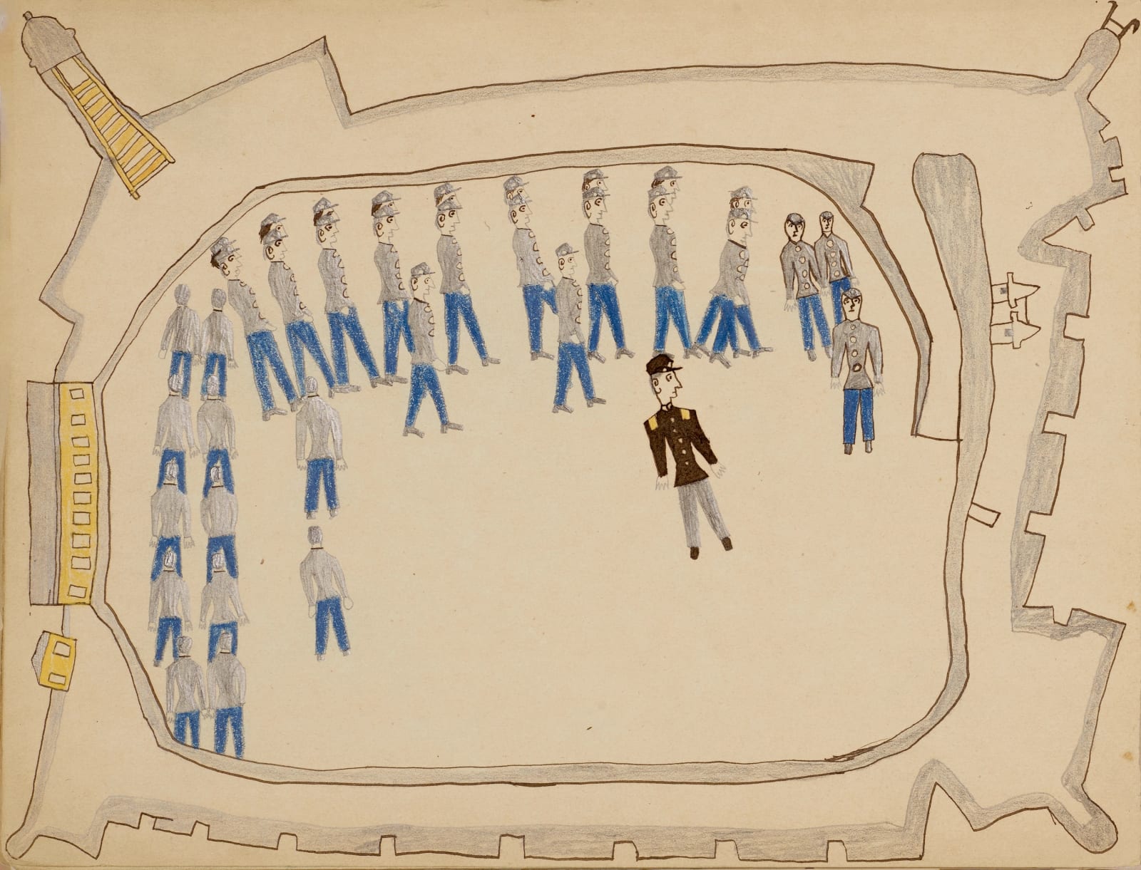 Nokkoist (Bear's Heart), Fort Marion Parade Ground, ca. 1876