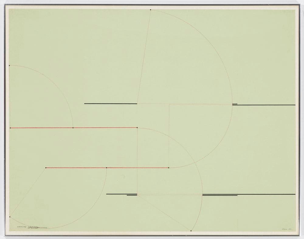 Barry Le Va, Installation Study (4 Length Section), 1973