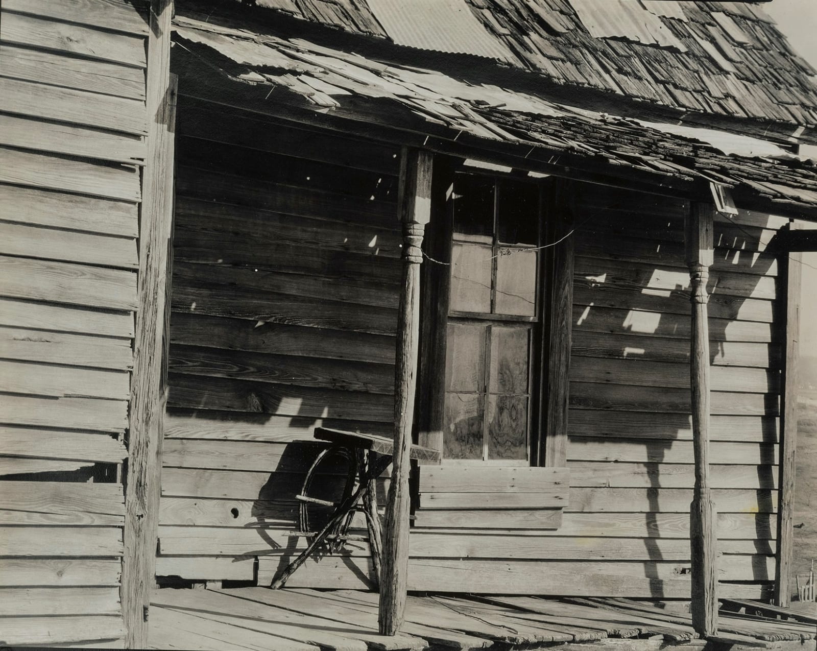 Walker Evans, Porch of a Negro's House, Outside, Tupelo, Mississippi, March 1936, 1936