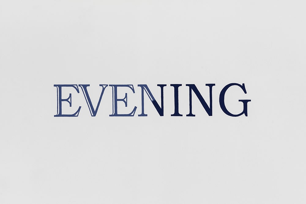 Ian Hamilton Finlay, EVENING, 1967