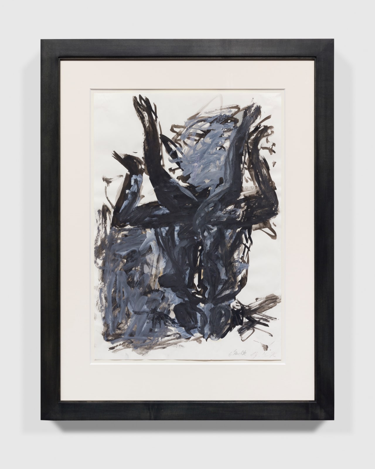 Georg Baselitz, Untitled (Ante Elke) (Nude Portrait of Elke Baselitz), 1976