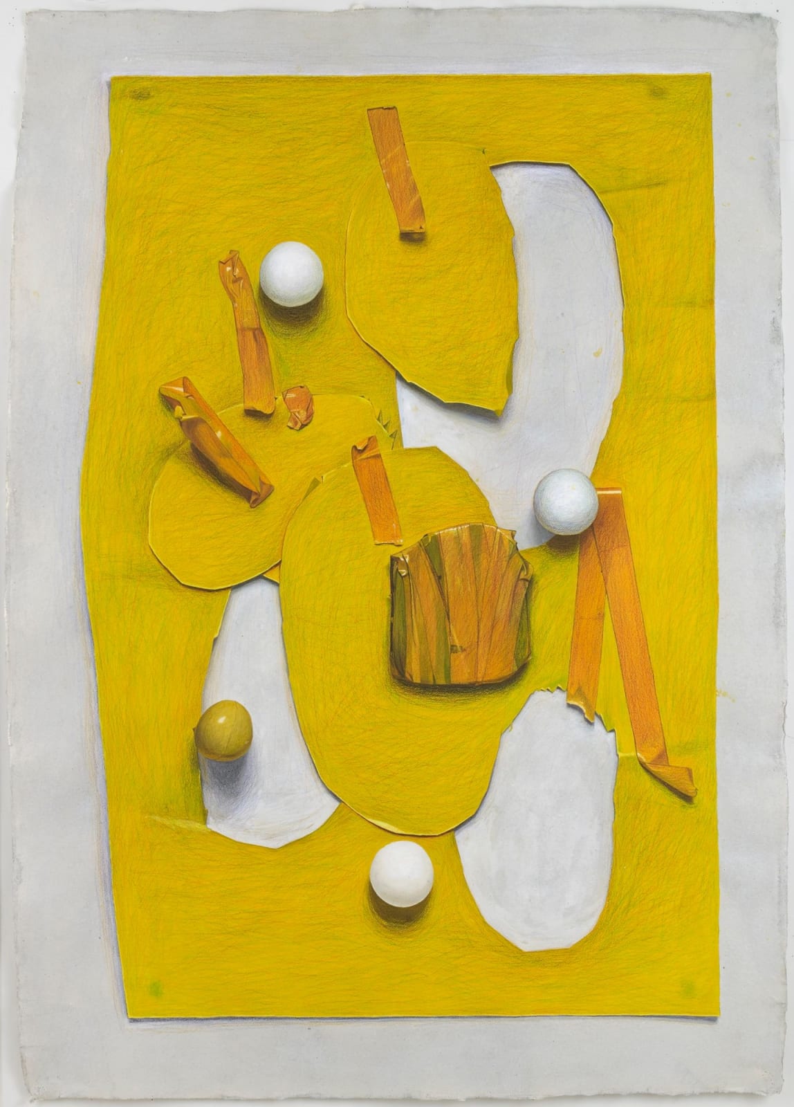 Neil Gall, Yellow Cut-Out, 2015