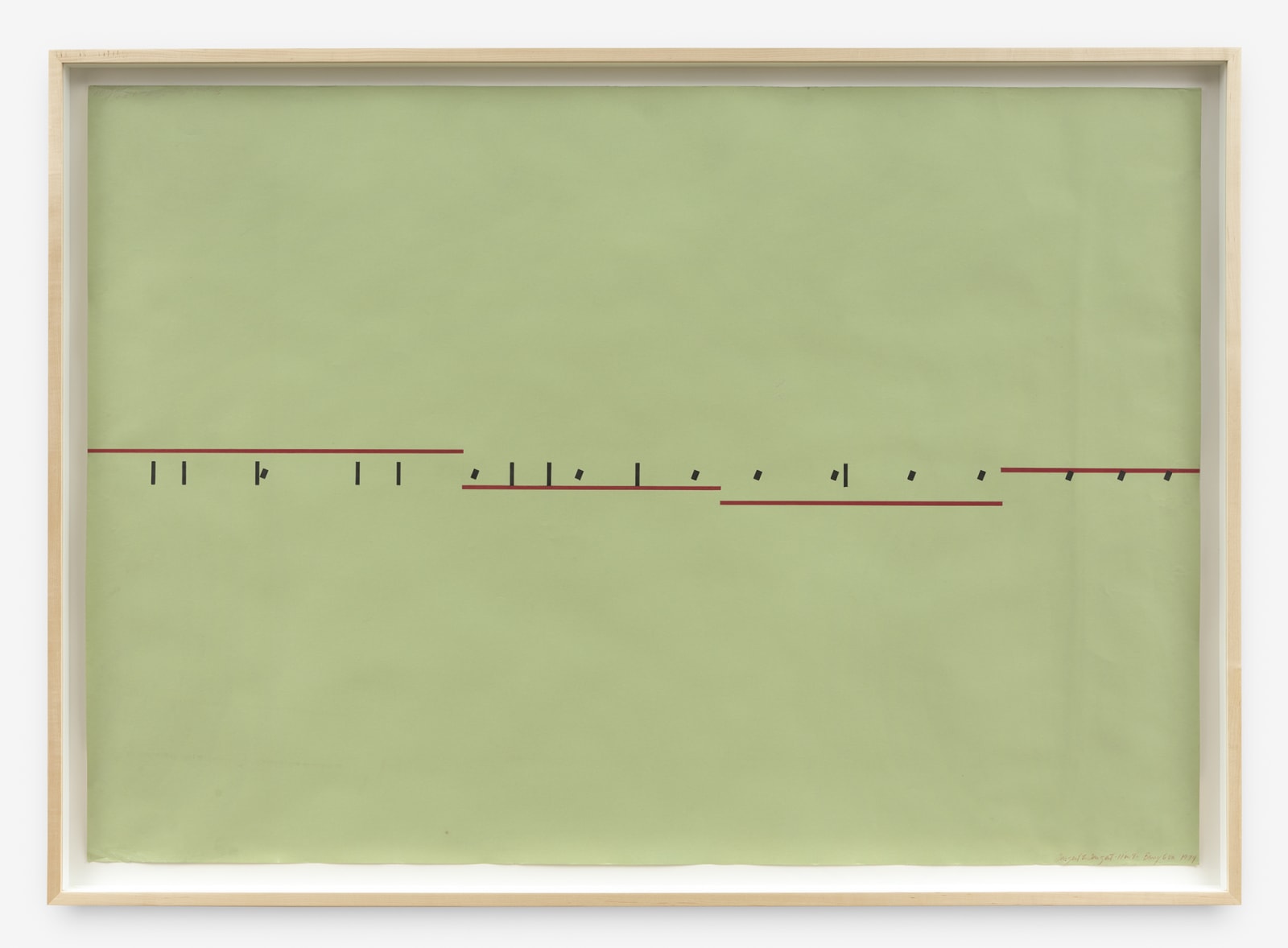 Barry Le Va, Insert of Tangent 11 of 4, 1974